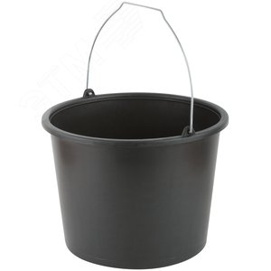 Ведро строительное пластиковое для перемешивания раствора, усиленные стенки 12 л - фото 2