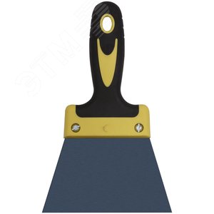 Шпатель фасадный ''Мастер'', пружинная колоризованная сталь, двухкомпонентная ручка, плоский 125 мм - фото 1