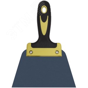 Шпатель фасадный ''Мастер'', пружинная колоризованная сталь, двухкомпонентная ручка, плоский 150 мм - фото 1