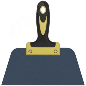 Шпатель фасадный ''Мастер'', пружинная колоризованная сталь, двухкомпонентная ручка, плоский 200 мм - фото 1