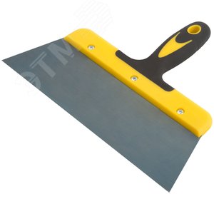 Шпатель фасадный ''Мастер'', пружинная колоризованная сталь, двухкомпонентная ручка, плоский 250 мм - фото 2