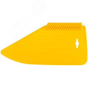 Шпатель прижимной, для разглаживания обоев, пластиковый, желтый 280 мм - фото 1