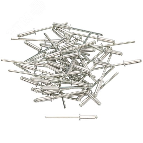 Заклепка вытяжная 3.2х12 алюминиевая (50шт) - фото 2