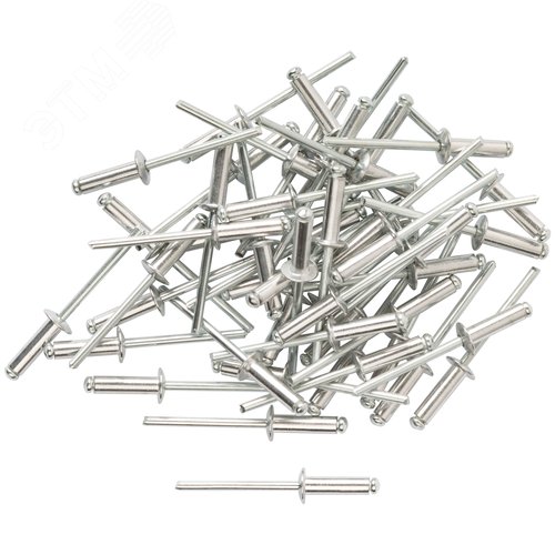 Заклепка вытяжная 4.0х14 алюминиевая (50шт) - фото 2