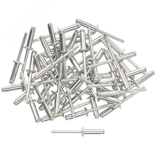 Заклепка вытяжная 4.8х16 алюминиевая (50шт) - фото 2