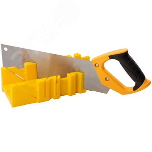 Стусло пластиковое желтое с пилой 350 мм - фото 2