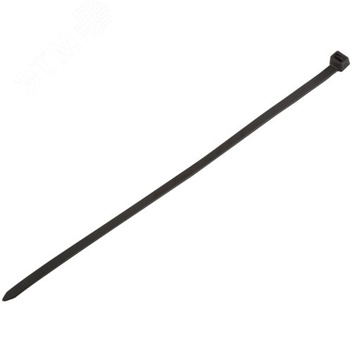 Хомуты нейлоновые для проводов, черные 100 шт.,  7,6х300 мм - фото 2