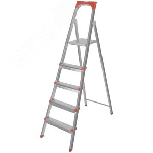 Лестница-стремянка стальная, 5 ступеней, вес 6.65 кг - фото 1