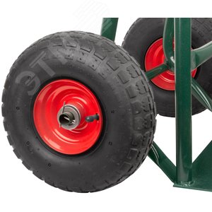 Тележка складская двухколесная, грузоподъемность 150 кг, платформа 400х250 мм - фото 4