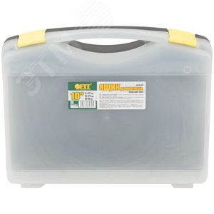 Ящик для крепежа (органайзер) прозрачный 10.5'' (27 х 21 х 8 см) 65642 FIT РОС - 2