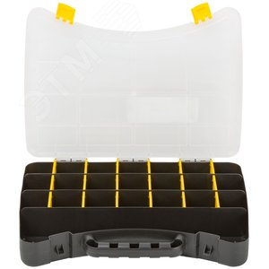 Ящик для крепежа (органайзер) (с защелкой) 12'' (30x22.5x4.5 см) - фото 3