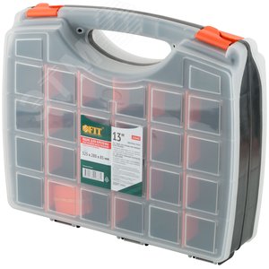 Ящик для крепежа (органайзер) двухсторонний 13'' (325х280х85 мм) - фото 1