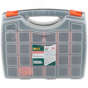 Ящик для крепежа (органайзер) двухсторонний 13'' (325х280х85 мм) - фото 2