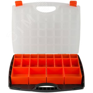 Ящик для крепежа (органайзер), съемные ячейки 16.5'' (425х330х60 мм) - фото 3