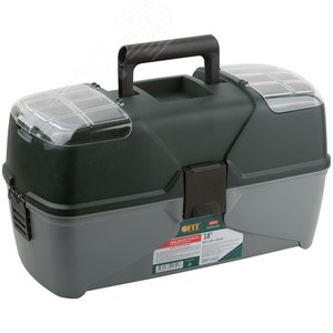 Ящик для инструмента раздвижной пластиковый с 3-мя кантилеверами отделениями 18'' (465х230х250 мм) - фото 2