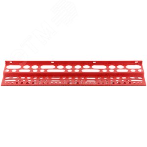 Полка для инструмента пластиковая красная, 96 отверстий, 610х150 мм 65706 FIT РОС