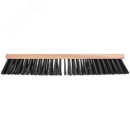 Щетка уличная Профи деревянная, жесткая щетина, отверстие с резьбой под углом, 5-ти рядная, 500х65 м - фото 1