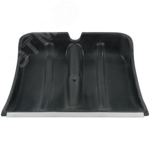 Лопата для уборки снега Профи поликарбонатная черная, алюминиевый черенок, средняя 460х400х1380 мм - фото 3