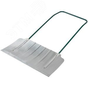 Движок для уборки снега формованный алюминиевый, толщина полотна 1,5 мм, 750х420х1250 мм - фото 2