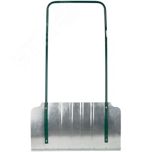 Движок для уборки снега формованный алюминиевый, толщина полотна 1,5 мм, 750х420х1250 мм - фото 3