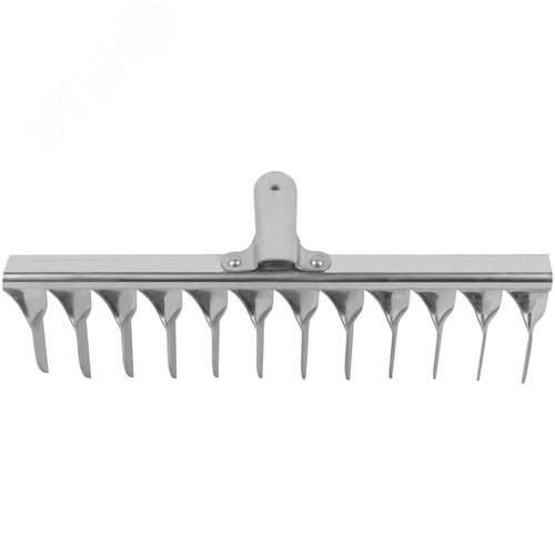 Грабли, витой зуб, нержавеющая сталь, 12 зубьев, без черенка - фото 1