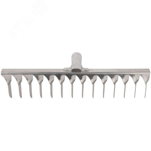 Грабли, витой зуб, нержавеющая сталь, 14 зубьев, без черенка - фото 1