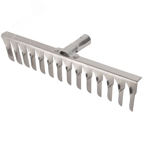 Грабли, витой зуб, нержавеющая сталь, 14 зубьев, без черенка - фото 2