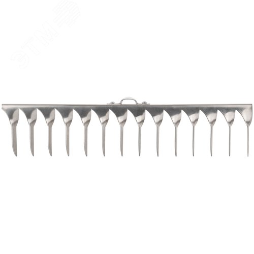 Грабли, витой зуб, нержавеющая сталь, 14 зубьев, без черенка - фото 3