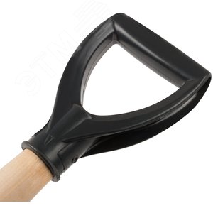 Лопата штыковая, нержавеющая сталь Профи, с деревянным черенком и V-ручкой 200х355х1420 мм - фото 4