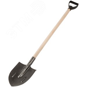 Лопата штыковая, ''рельсовая сталь'', с деревянным - фото 2