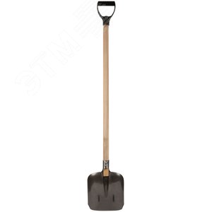Лопата совковая, ''рельсовая сталь'', с деревянным черенком 235х350х1420 мм - фото 6