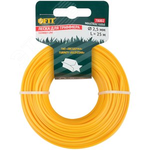 Леска для садовых триммеров ''Звездочка'' 2.5 мм х 25 м - фото 1