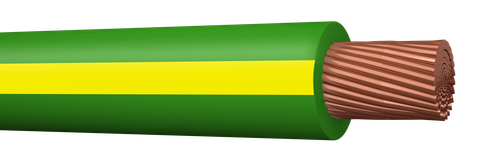 Провод монтажный гибкий TOPFLEX V-K H07V-K 1х35 желто-зеленый