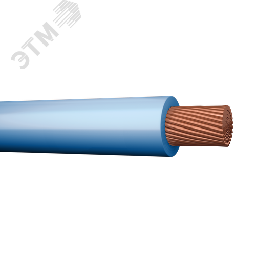 Провод монтажный гибкий TOPFLEX V-K H07V-K 1х35 голубой - фото 1