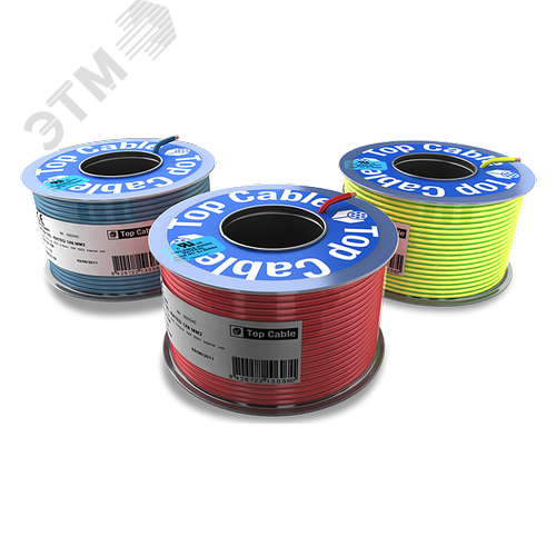 Провод монтажный гибкий TOPFLEX V-K H07V-K 1х35 голубой - фото 2