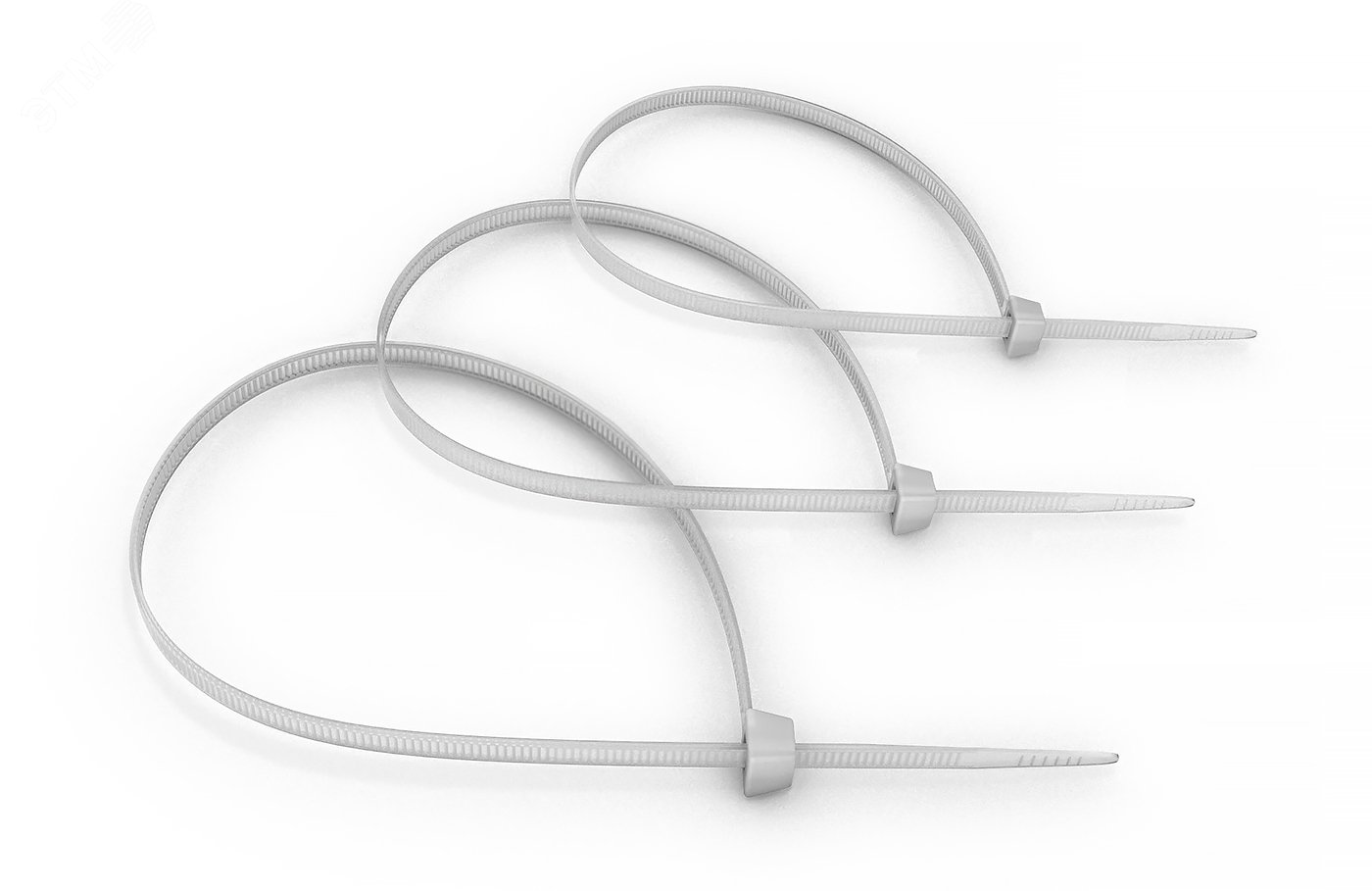 Изображение товара Нейлоновые неоткрывающиеся кабельные стяжки 200x3.6мм, 100 шт