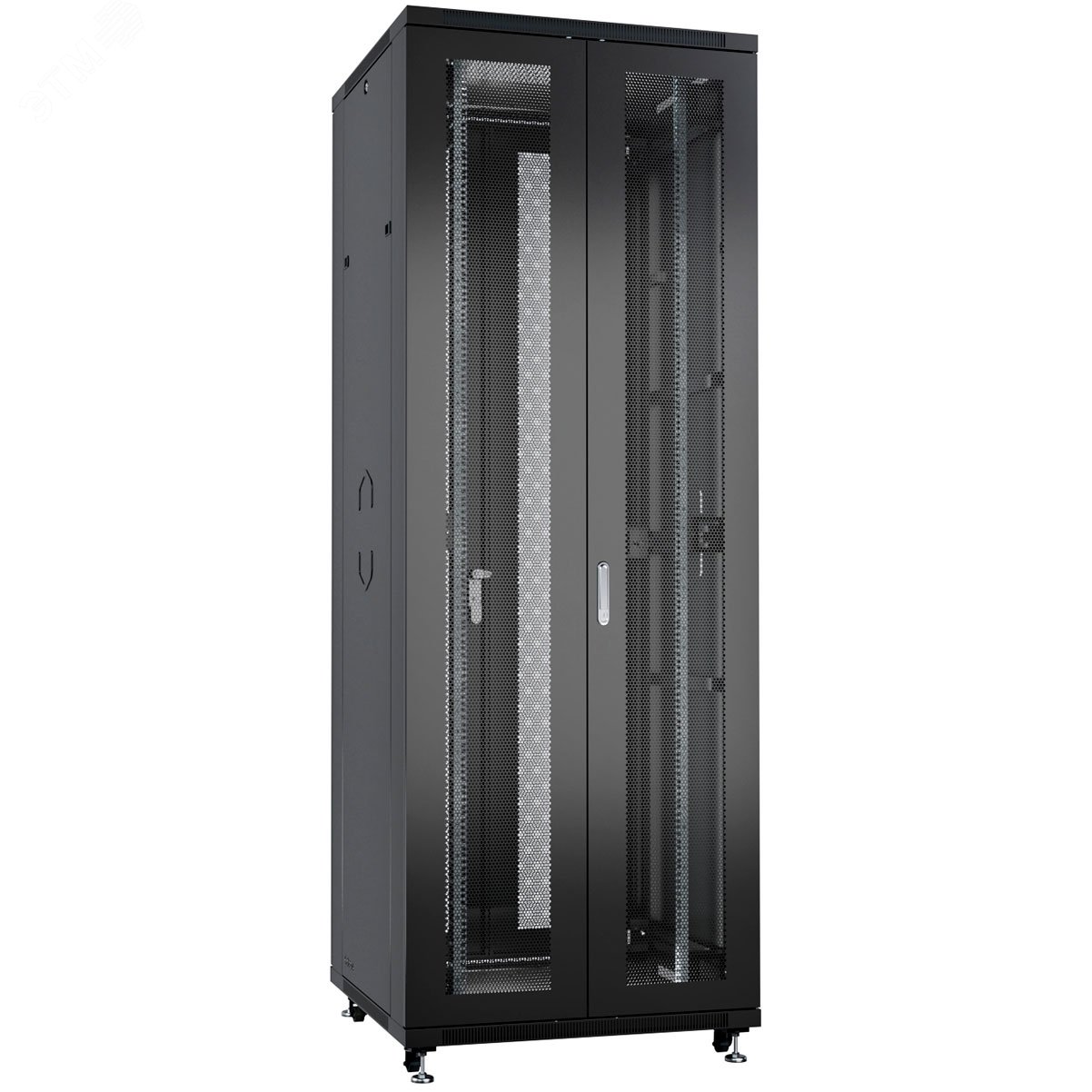 Шкаф монтажный телекоммуникационный 19дюймов напольный для распределительного и серверного оборудования 47U ND-05C-47U80/120-BK Cabeus