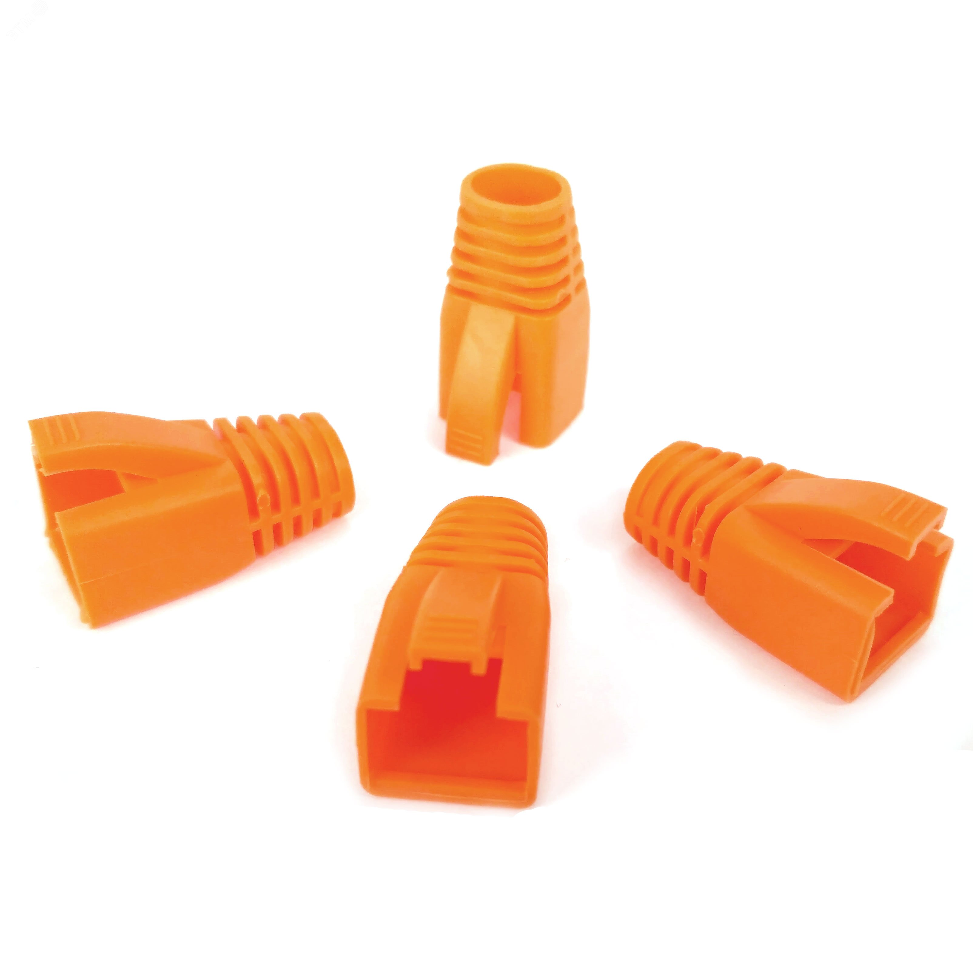 Изображение товара Колпачок изолирующий для разъемов RJ-45, оранжевый, d-8 мм (шт)