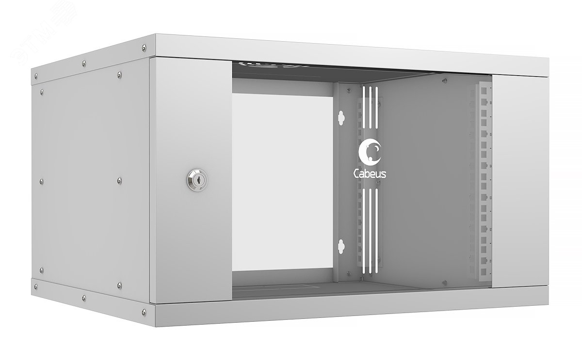 Изображение товара Шкаф телекоммуникационный настенный 19дюймов 6U (шт)