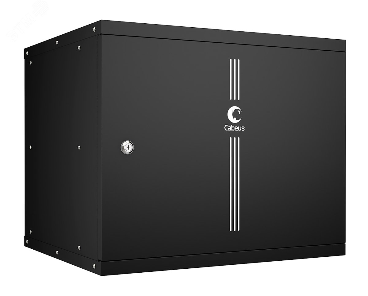 Шкаф телекоммуникационный настенный 19дюймов 9U WSC-05D-9U55/45m-BK Cabeus