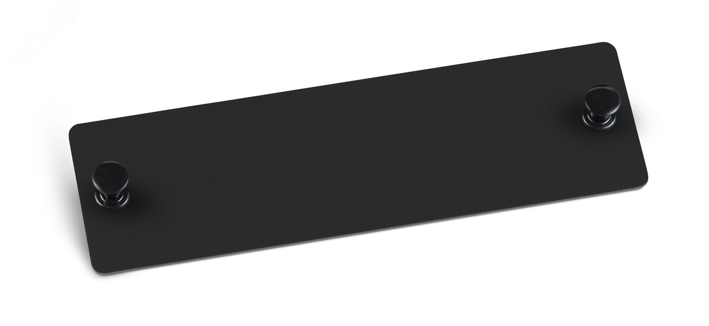 Адаптерная панель-заглушка, цвет черный FO-Blank-BK Cabeus - превью 2