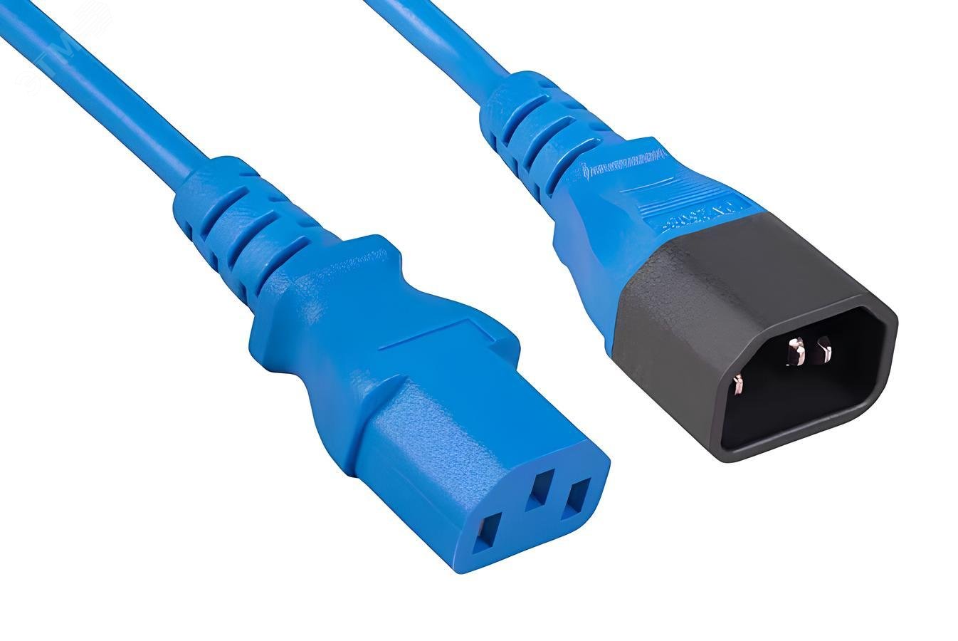 Изображение товара Кабель питания монитор-компьютер C13 - C14 1,8 м синий для компьютера и периферии