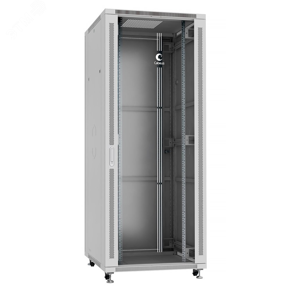 Шкаф монтажный телекоммуникационный 19дюймов напольный для распределительного и серверного оборудования 42U SH-05C-42U80/80 Cabeus