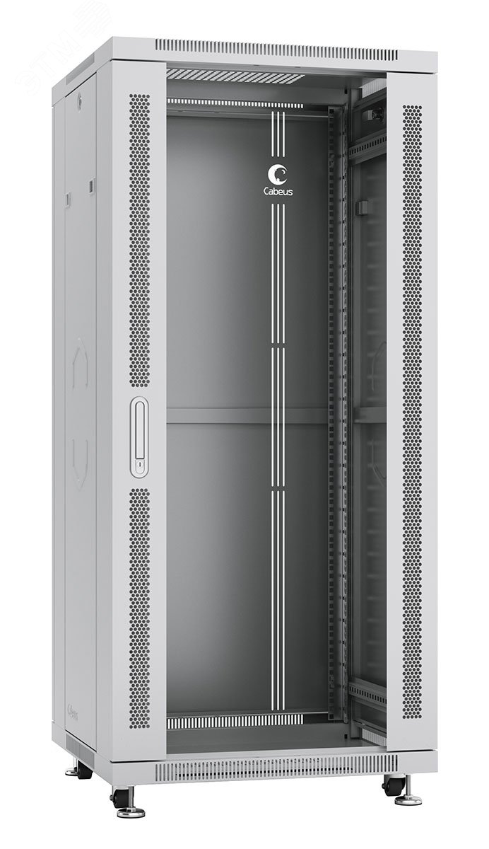 Шкаф монтажный телекоммуникационный 19дюймов напольный для распределительного и серверного оборудования 27U SH-05C-27U60/80 Cabeus