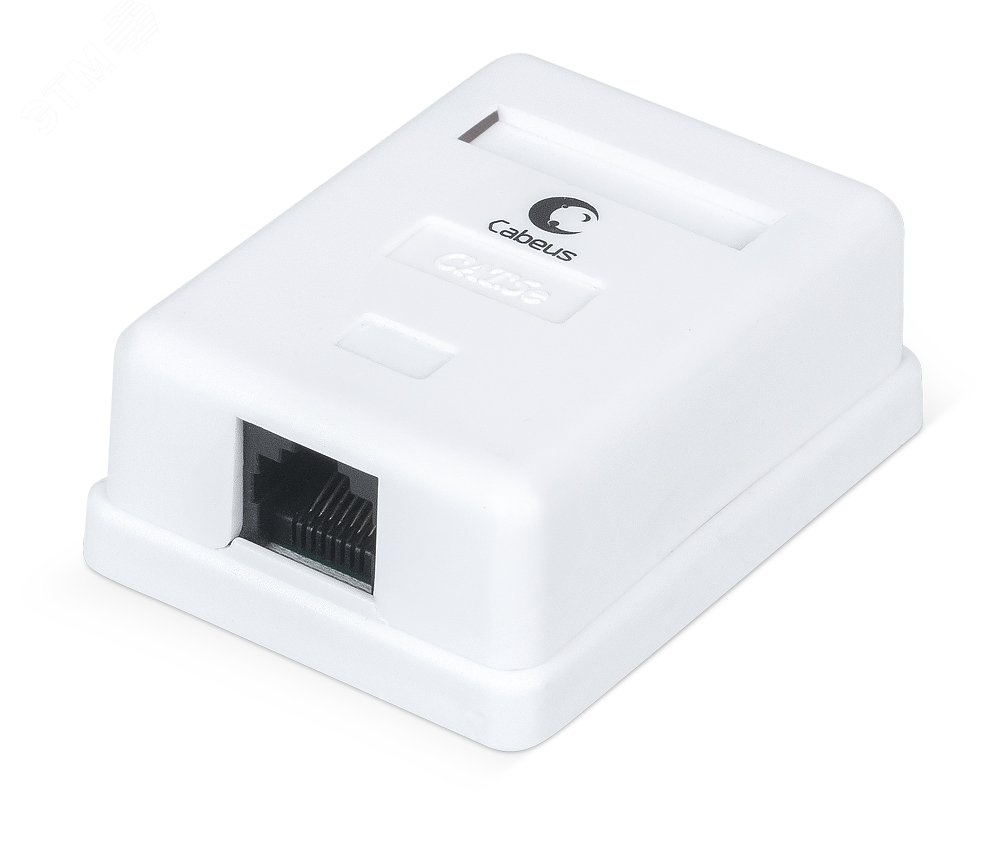 Изображение товара Розетка компьютерная RJ-45, категория 5e, одинарная, внешняя, Dual IDC (шт)