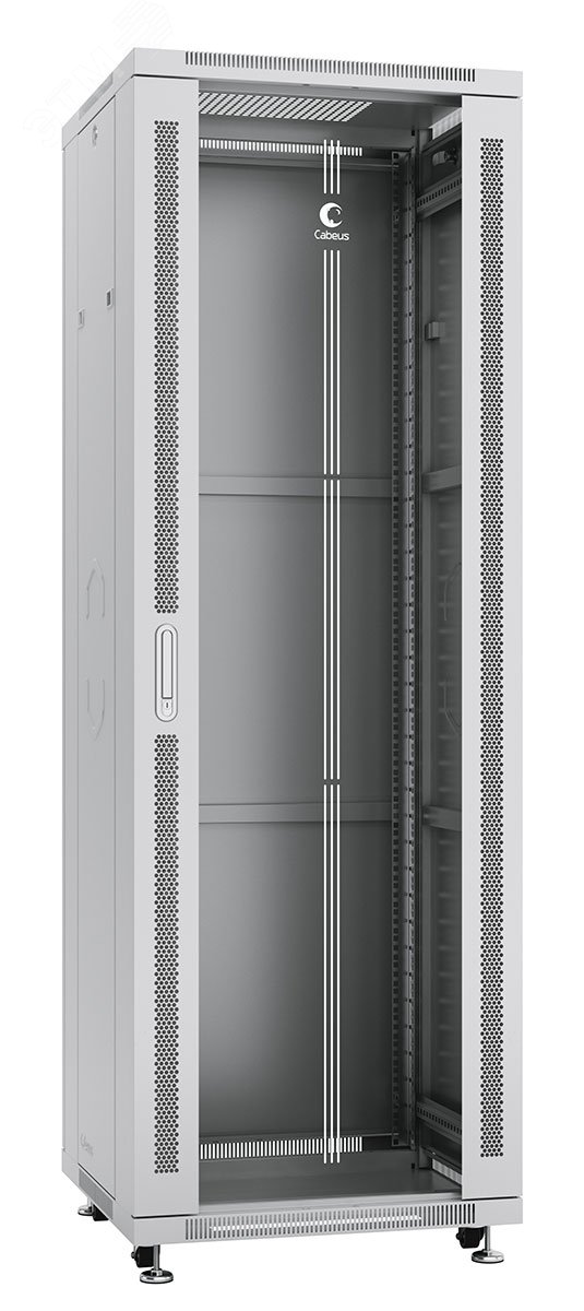 Шкаф монтажный телекоммуникационный 19дюймов напольный для распределительного и серверного оборудования 37U SH-05C-37U60/60 Cabeus