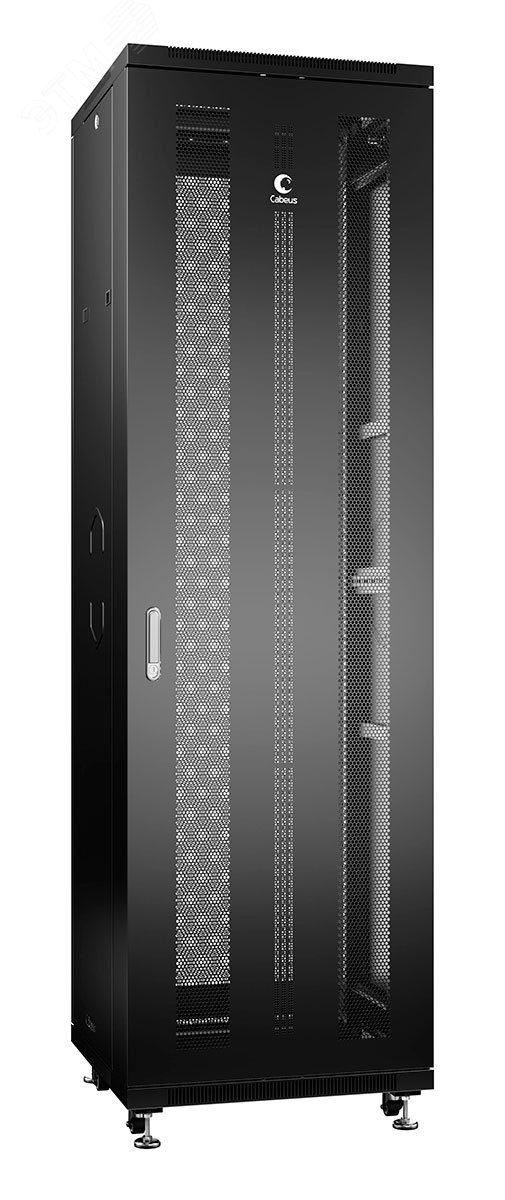 Шкаф монтажный телекоммуникационный 19дюймов напольный для распределительного и серверного оборудования 42U ND-05C-42U60/60-BK Cabeus