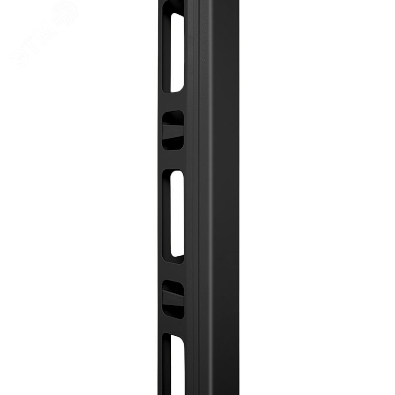 Органайзер кабельный вертикальный в шкаф 42U, металлический, цвет черный (RAL 9004) SH-05C42-BK Cabeus
