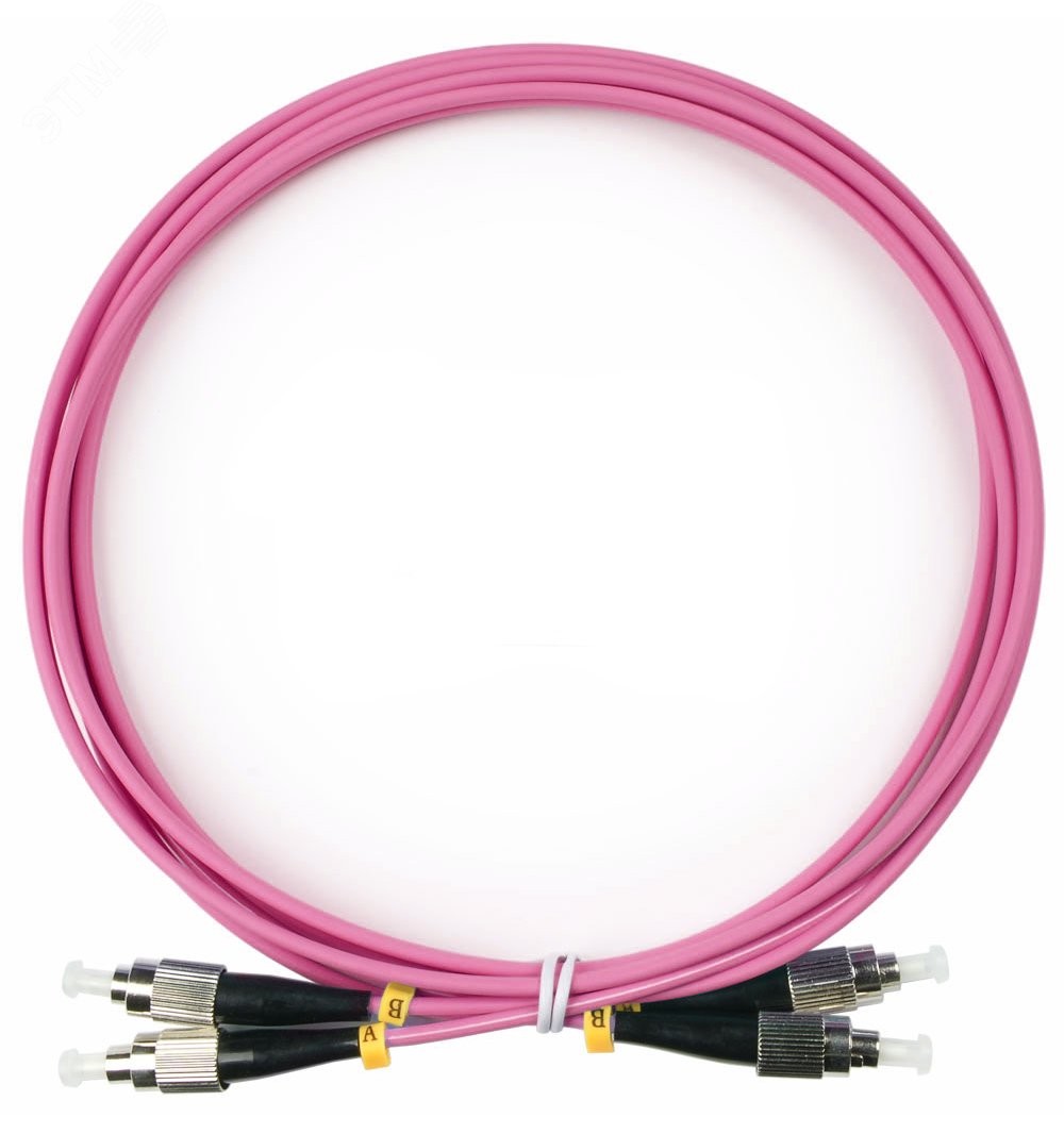 Изображение товара Оптический патч-корд duplex FC-FC 2м OM4 50/125MM LSZH Cabeus