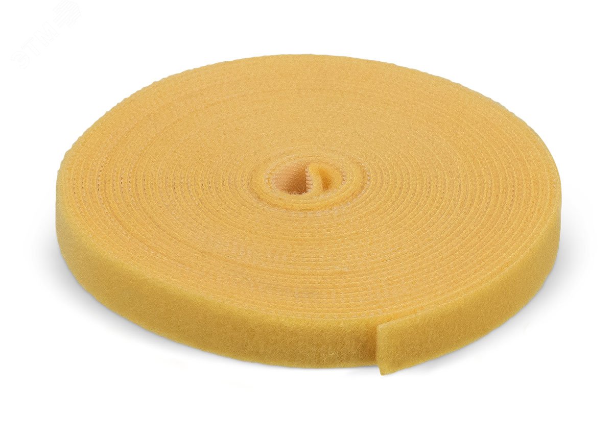 Изображение товара Лента (липучка) в рулоне, ширина 9 мм, длина 5 м, желтая (шт)